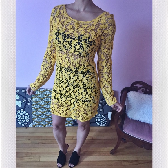 Hand dyed lace dress - Picture 1 of 2